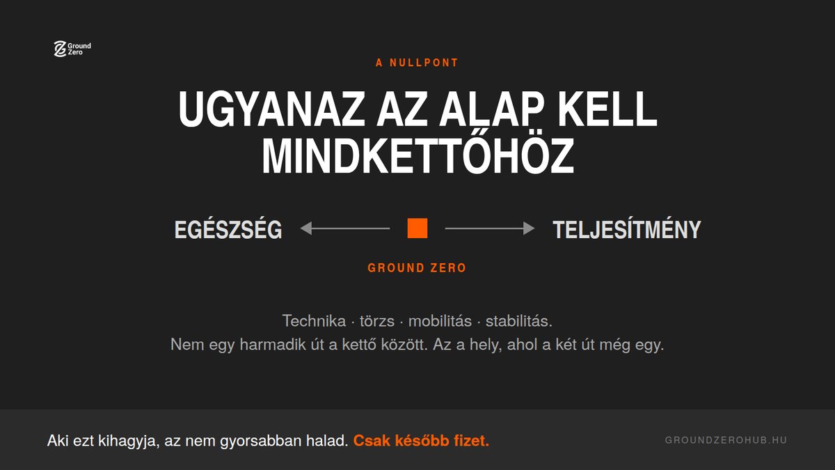 Nem egy harmadik út a kettő között. Az a hely, ahol a két út még egy.
